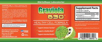 MaritzMayer Laboratories Graviola 650 - supplement