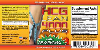 MaritzMayer Laboratories HCG Lean 4000 Plus - supplement