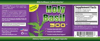 MaritzMayer Laboratories Holy Basil 500 - supplement