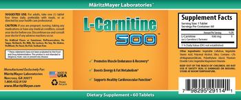 MaritzMayer Laboratories L-Carnitine 500 - supplement