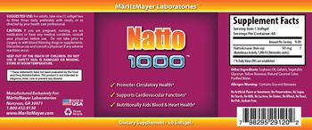 MaritzMayer Laboratories Natto 1000 - supplement