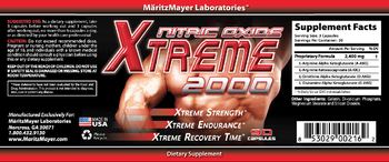 MaritzMayer Laboratories Nitric Oxide Xtreme 2000 - supplement