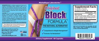 MaritzMayer Laboratories Original Block Formula - supplement