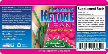 MaritzMayer Laboratories Raspberry Ketone Lean - supplement