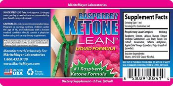 MaritzMayer Laboratories Raspberry Ketone Lean Liquid Formula - supplement