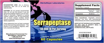 MaritzMayer Laboratories Serrapeptase - supplement