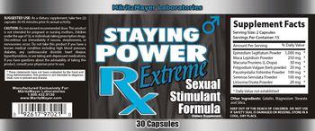 MaritzMayer Laboratories Staying Power Rx Extreme - supplement