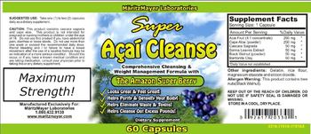 MaritzMayer Laboratories Super Acai Cleanse - supplement