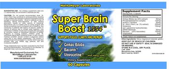 MaritzMayer Laboratories Super Brain Boost 1554 - supplement