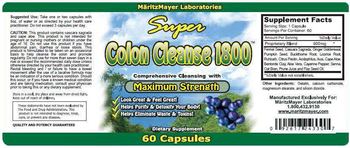 MaritzMayer Laboratories Super Colon Cleanse 1800 - supplement