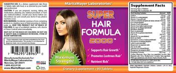 MaritzMayer Laboratories Super Hair Formula 2000 - supplement
