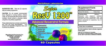 MaritzMayer Laboratories Super ResV 1200 - supplement