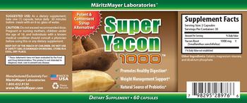 MaritzMayer Laboratories Super Yacon 1000 - supplement