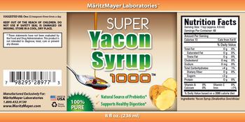 MaritzMayer Laboratories Super Yacon Syrup 1000 - 