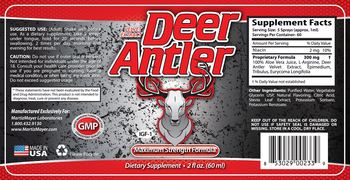 MaritzMayer Laboratories Velvet Extract Deer Antler - supplement