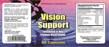 MaritzMayer Laboratories Vision Support - supplement