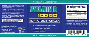 MaritzMayer Laboratories Vitamin D 10000 - supplement