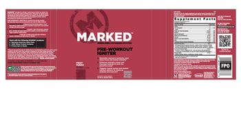 Marked Nutrition Pre-Workout Igniter Fruit Punch - 