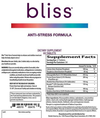 Market America Bliss Anti-Stress Formula - supplement