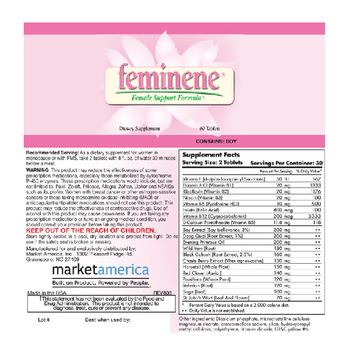 Market America Feminene Female Support Formula - supplement