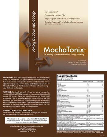 Market America MochaTonix Chocolate Mocha Flavor - supplement