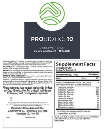 Market America Probiotics10 - supplement