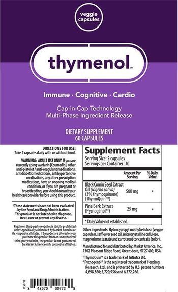 Market America Thymenol - supplement