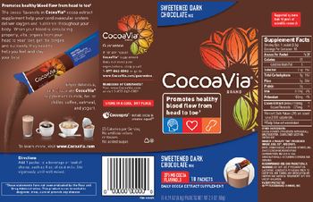 Mars Symbioscience CocoaVia Brand Sweetened Dark Chocolate Mix - daily cocoa extract supplement