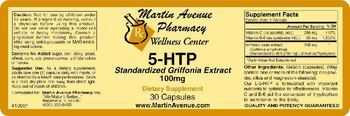 Martin Avenue Pharmacy 5-HTP Standardized Griffonia Extract 100mg - supplement