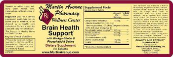Martin Avenue Pharmacy Brain Health Support With Ginkgo Biloba & Phosphatidyl Serine - supplement