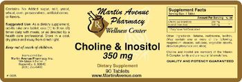 Martin Avenue Pharmacy Choline & Inositol 350 mg - supplement