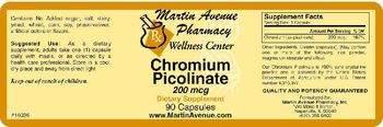 Martin Avenue Pharmacy Chromium Picolinate 200 mcg - supplement