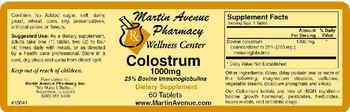 Martin Avenue Pharmacy Colostrum 1000 mg - supplement