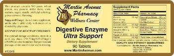 Martin Avenue Pharmacy Digestive Enzyme Ultra Support - supplement