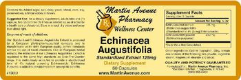 Martin Avenue Pharmacy Echinacea Angustifolia - supplement