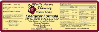 Martin Avenue Pharmacy Energizer Formula With Coenzyme Q10 & Lipoic Acid - supplement