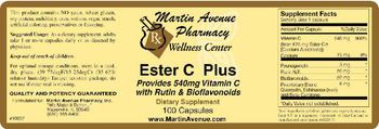 Martin Avenue Pharmacy Ester C Plus - supplement