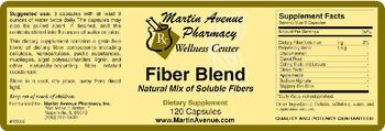 Martin Avenue Pharmacy Fiber Blend - supplement