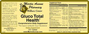Martin Avenue Pharmacy Gluco Total Health - supplement