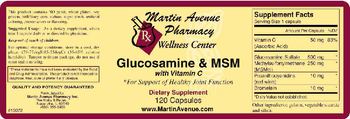 Martin Avenue Pharmacy Glucosamine & MSM With Vitamin C - supplement