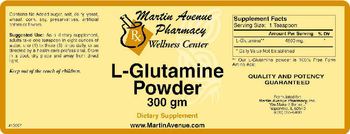 Martin Avenue Pharmacy L-Glutamine Powder - supplement