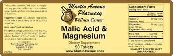 Martin Avenue Pharmacy Malic Acid & Magnesium - supplement