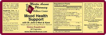 Martin Avenue Pharmacy Mood Health Support With St. John's Wort & Kava - supplement