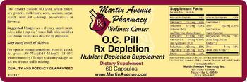 Martin Avenue Pharmacy O.C. Pill Rx Depletion - nutrient depletion supplement supplement