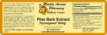 Martin Avenue Pharmacy Pine Bark Extract Pycnogenol 50mg - supplement