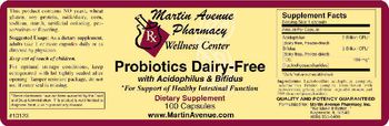 Martin Avenue Pharmacy Probiotics Dairy-Free With Acidophilus & Bifidus - supplement