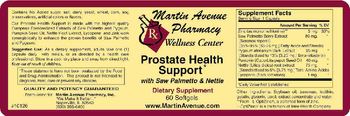 Martin Avenue Pharmacy Prostate Health Support - supplement