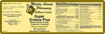 Martin Avenue Pharmacy Super Greens Plus - supplement