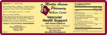 Martin Avenue Pharmacy Vascular Health Support With Horse Chestnut - supplement