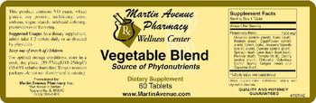 Martin Avenue Pharmacy Vegetable Blend - supplement